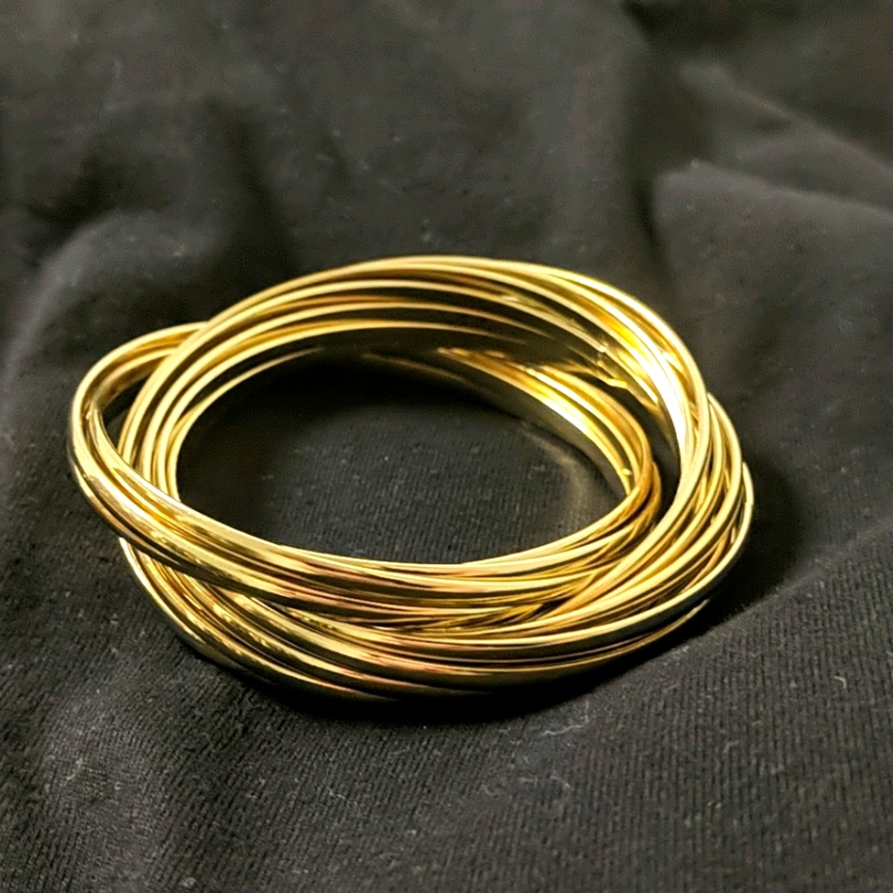 Gold bangle bracelet dress barn